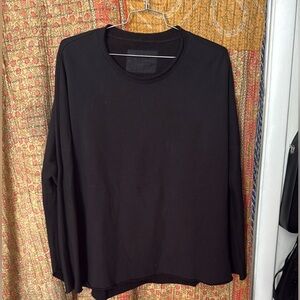 Frank & Eileen Black Sweatshirt with Full Sleeves